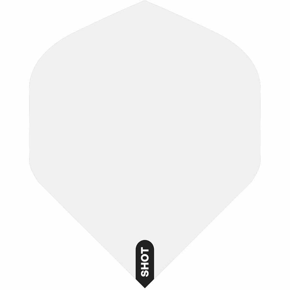 Plumas Shot Darts Plain Nº2 Blanco