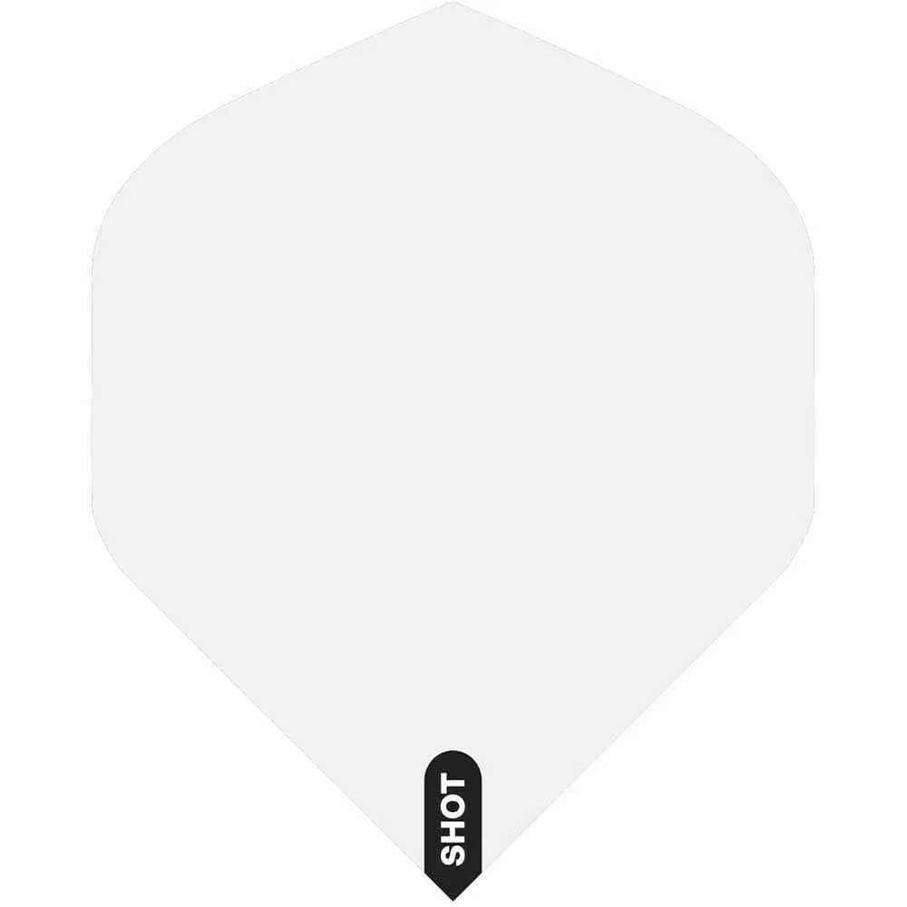 Plumas Shot Darts Plain Nº2 Blanco
