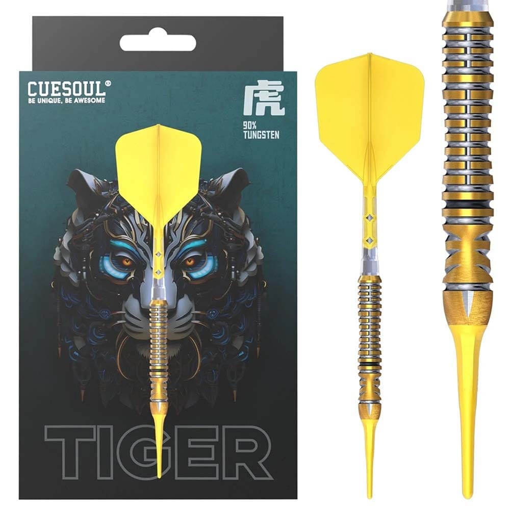 Dardos Cuesoul Zodiac Tiger Punta Plastico 90% 20g