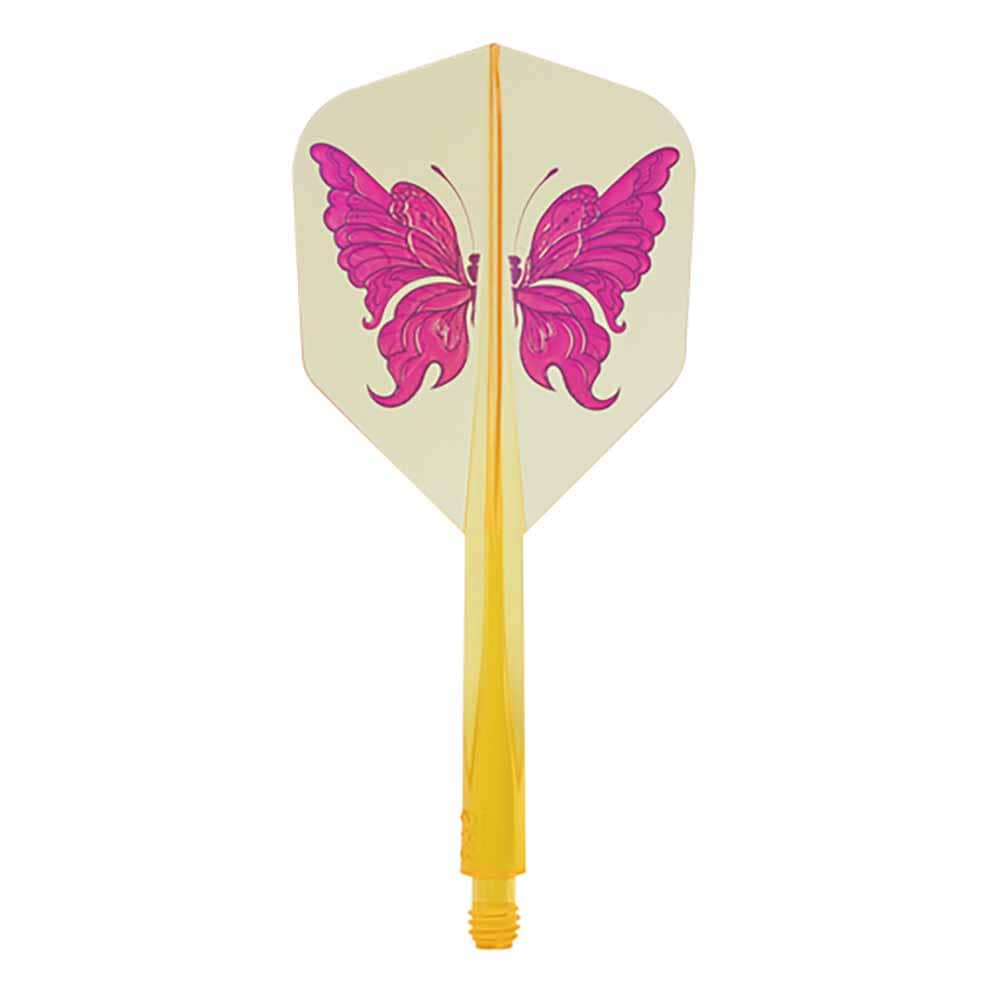 Plumas Condor Axe Swallowtail Butterfly Shape Amarilla L 33.5mm 3 Uds. 