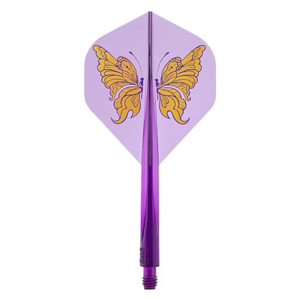 Plumas Condor Axe Swallowtail Butterfly Standard Morado M 27.5mm 3 Uds. 