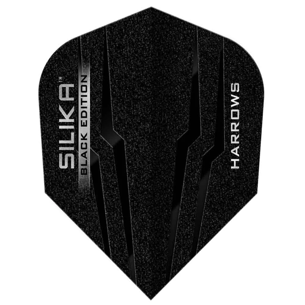 Plumas Harrows Darts Flights No6 Silika Black  