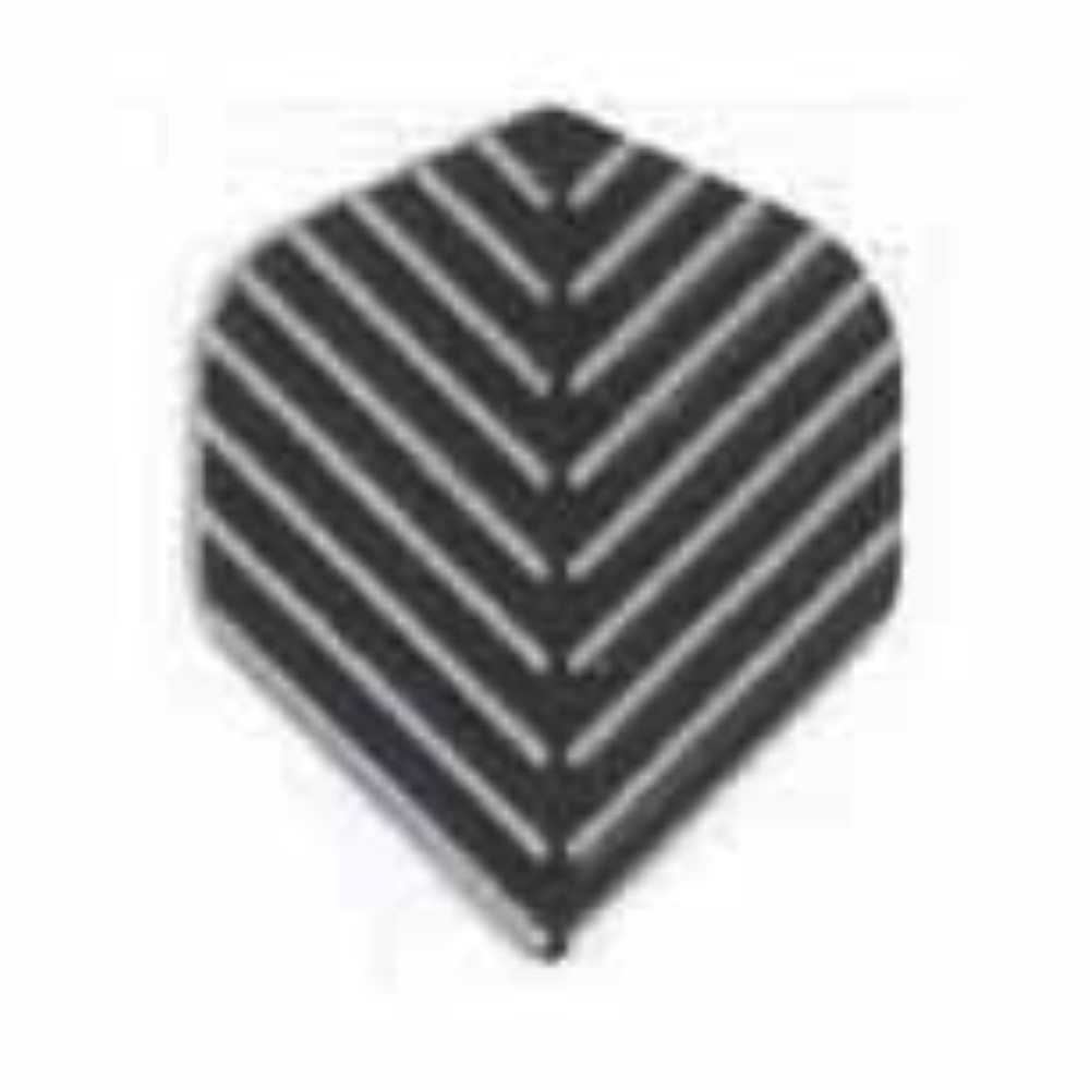 Plumas Amerithon Standard Negra Rayas Plata