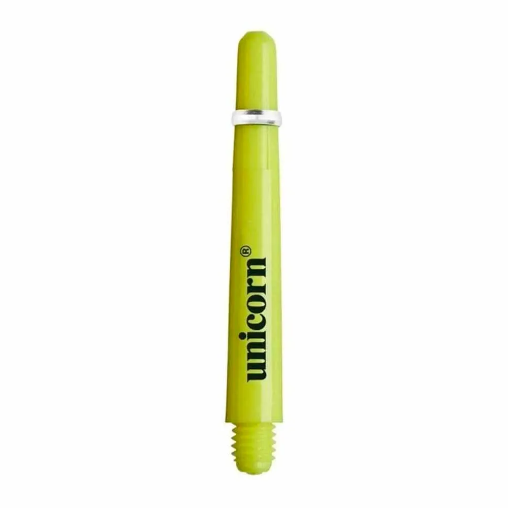 Cañas Unicorn Darts Gripper 4 PC Amarillo Neon 41mm 