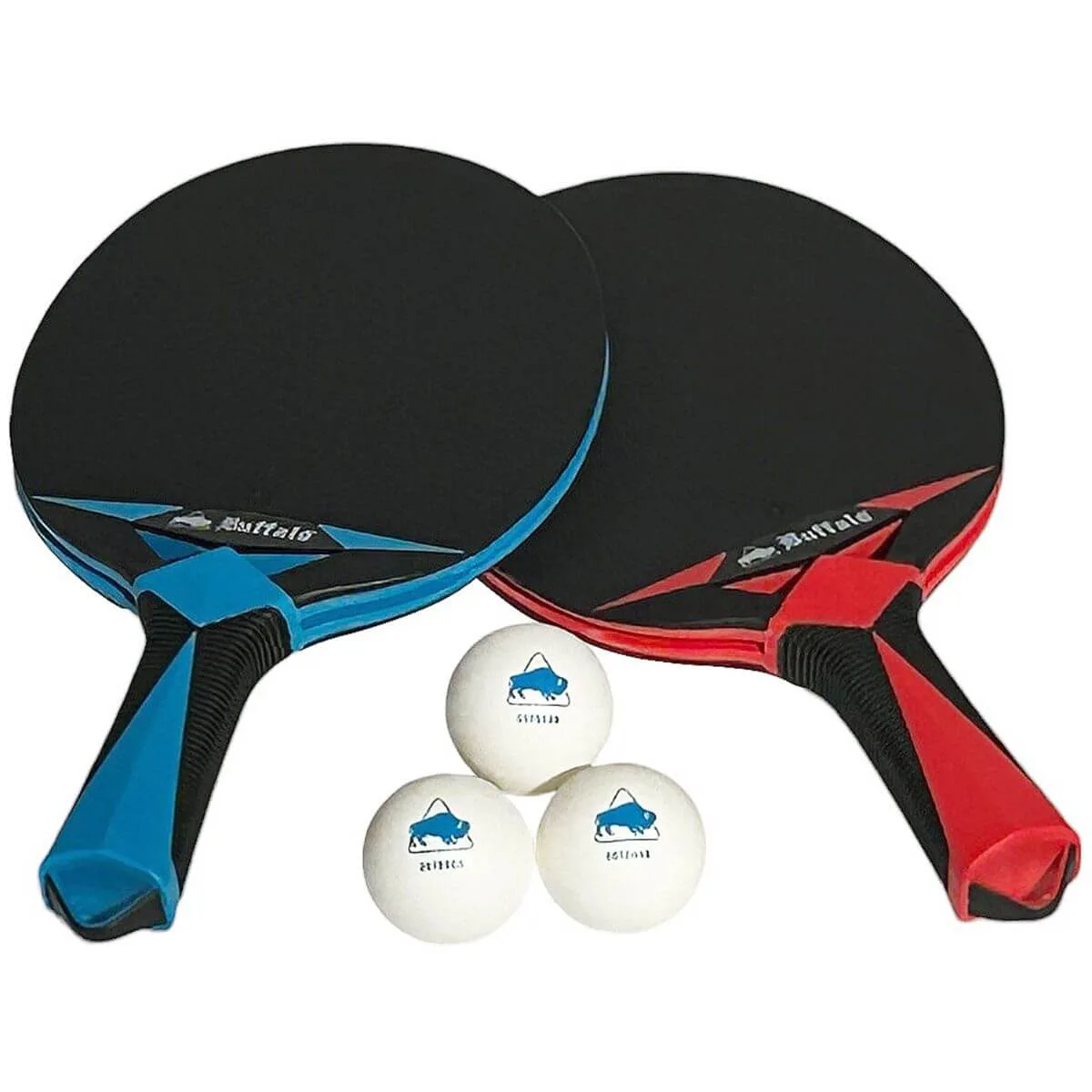 Kit Palas Ping Pong Buffalo Family Outdoor Duo 2 Palas + 3 Pelotas
