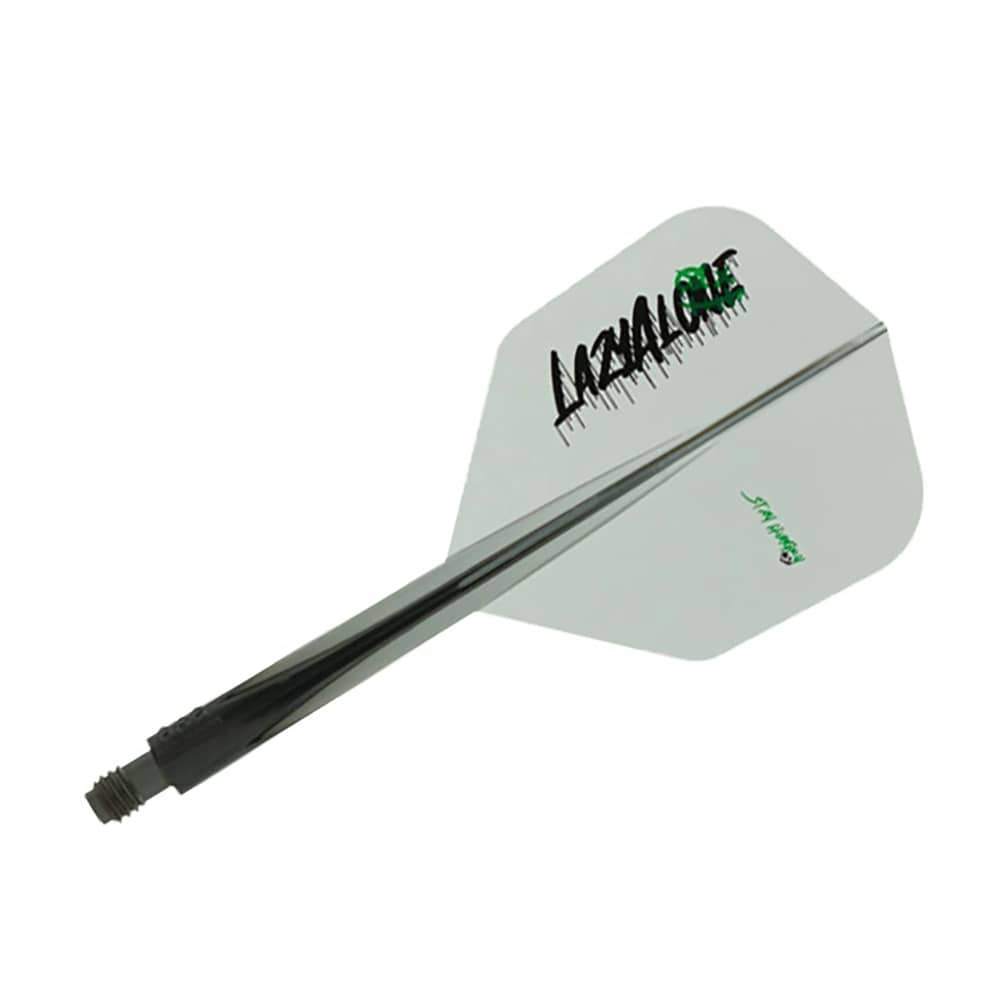 Plumas Condor Axe Shape L4zyAlone Negro Transparente M 27.5mm 3 Uds.