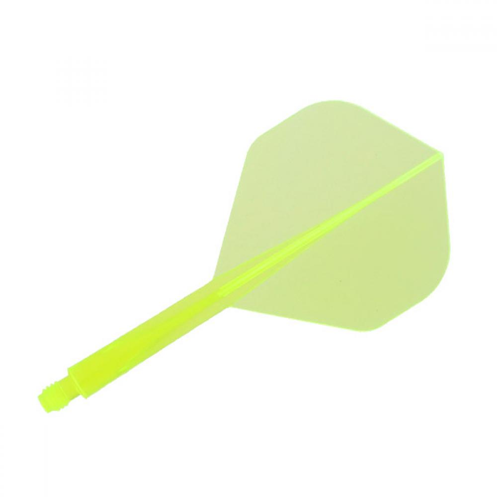 Plumas Condor Axe Standard Neon Amarillo XL 37.5mm 3 Uds. 