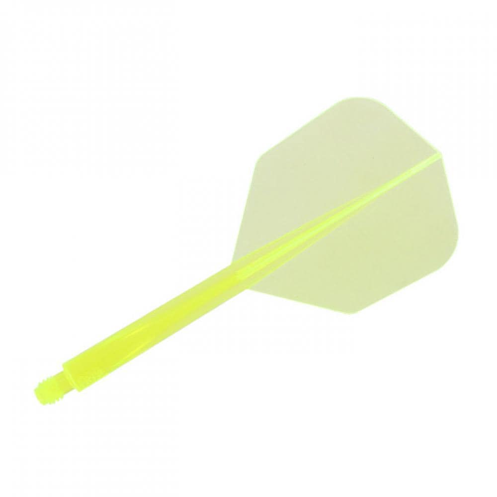 Plumas Condor Axe Shape Neon Amarilla XL 37.5mm 3 Uds. 