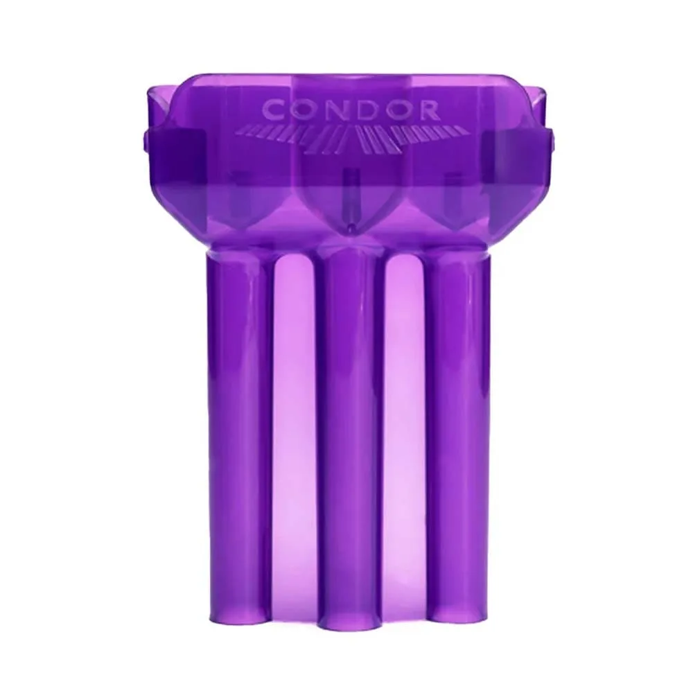 Estuche Dardos Condor Box Dual Clear Purple