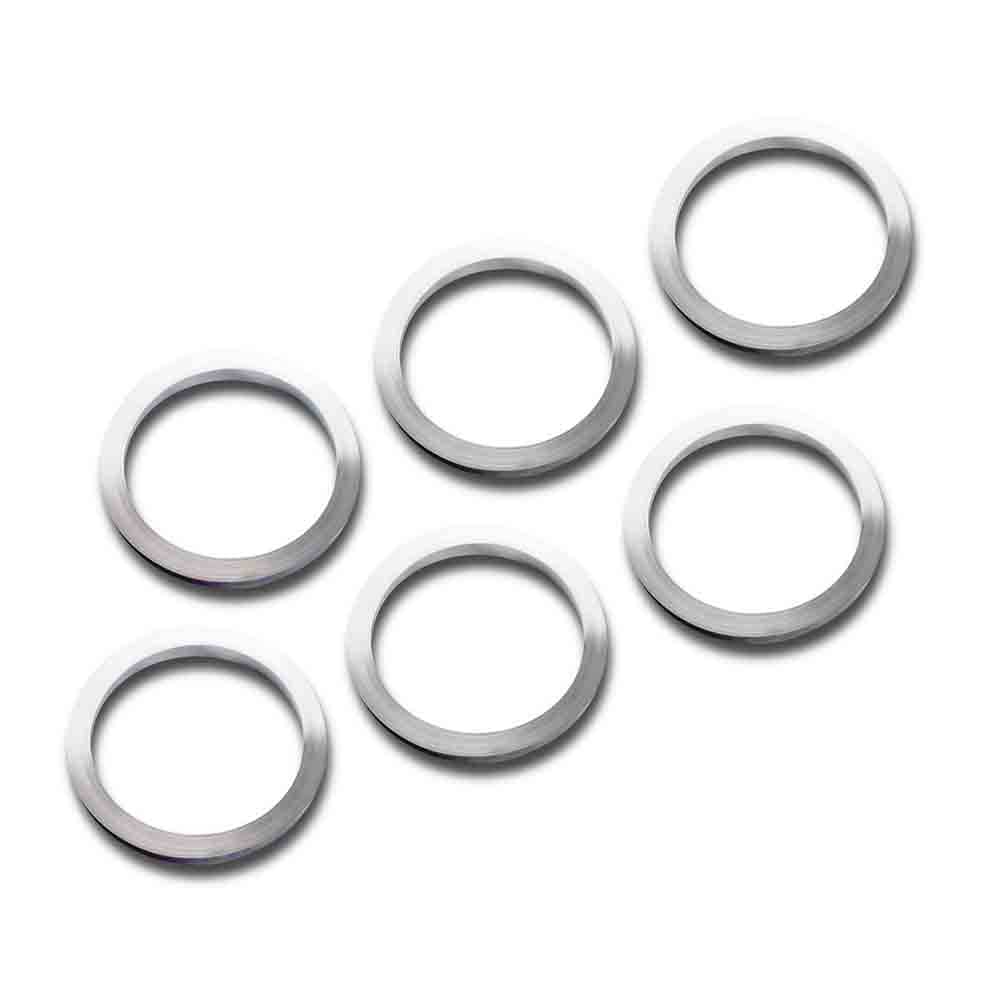 Anillos Shot Lock Rings Set Silver 6 Unidades