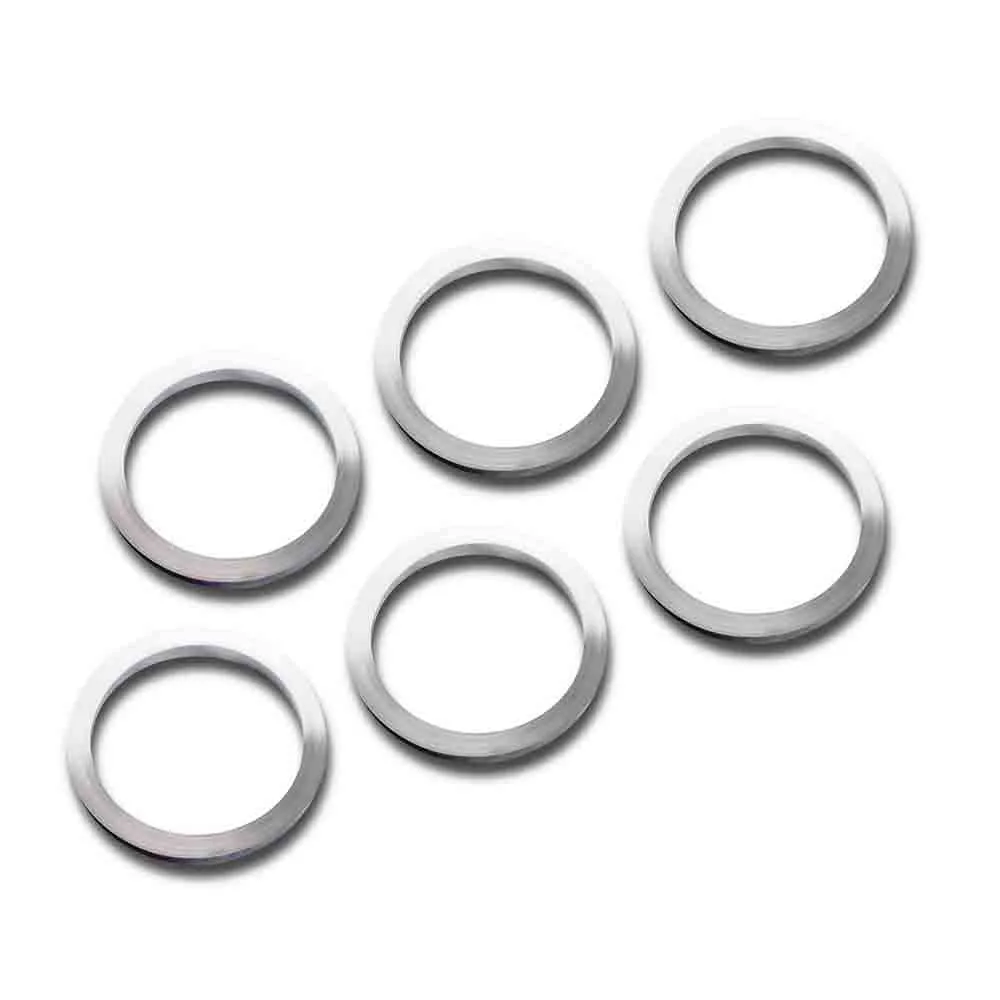 Anillos Shot Lock Rings Set Silver 6 Unidades