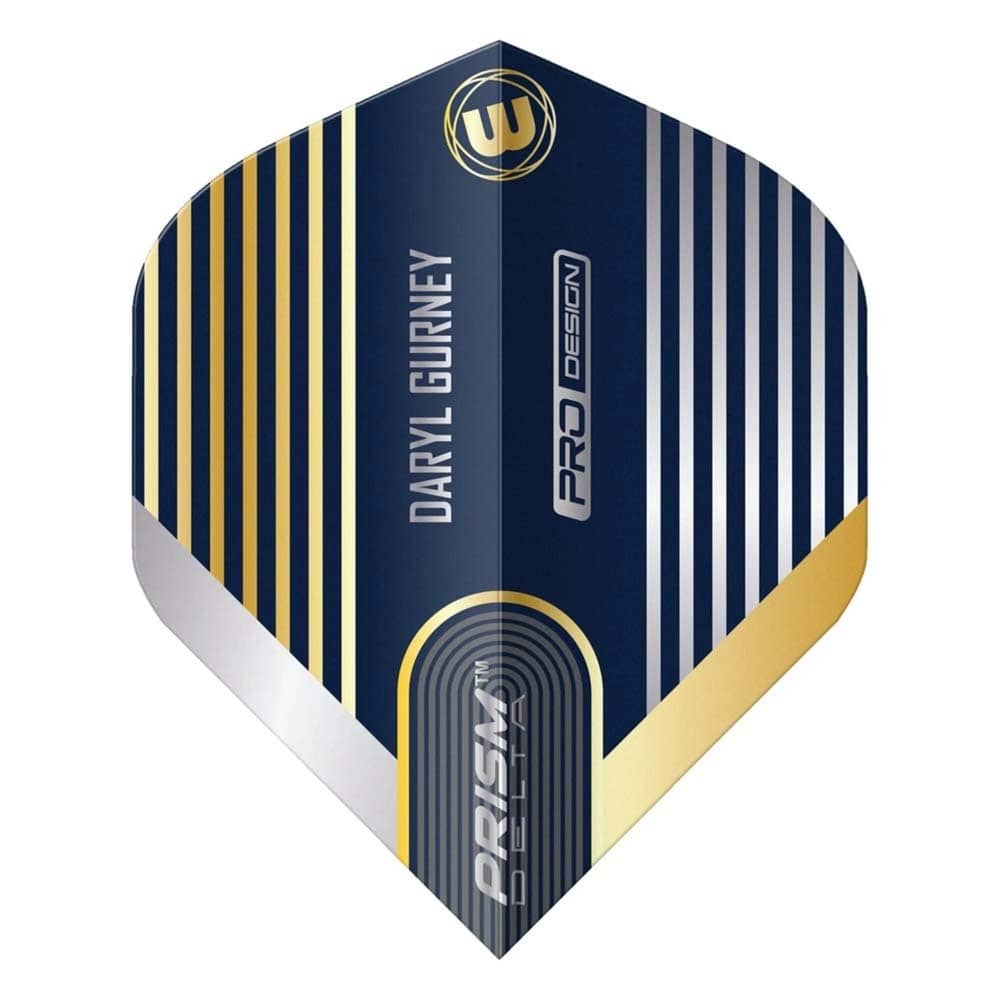 Plumas Winmau Darts Standard Prism Delta Daryl Gurney Azul Oro