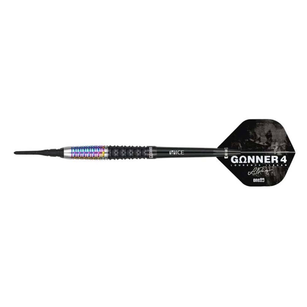 Dardos One80 Gunner 4 Lourence Ilagan Black Rainbow 90% 22gr