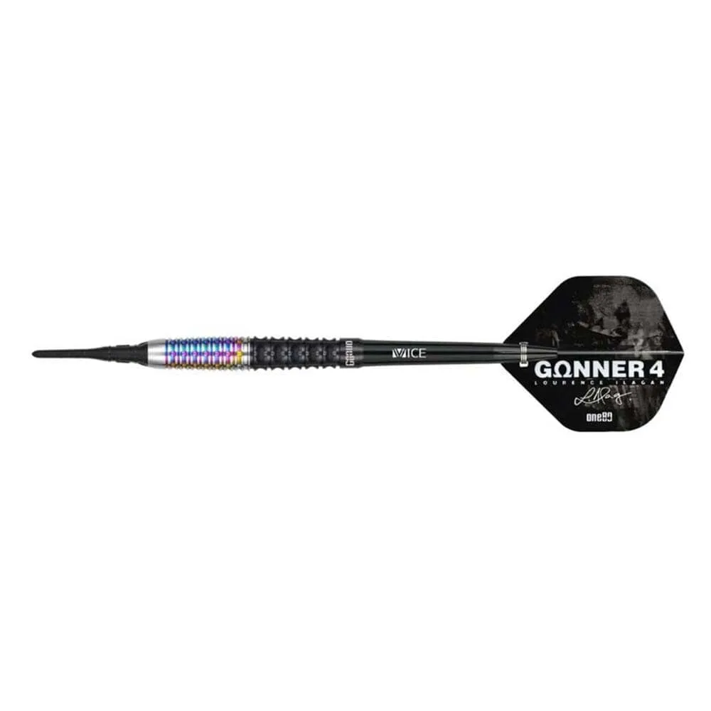Dardos One80 Gunner 4 Lourence Ilagan Black Rainbow 90% 22gr