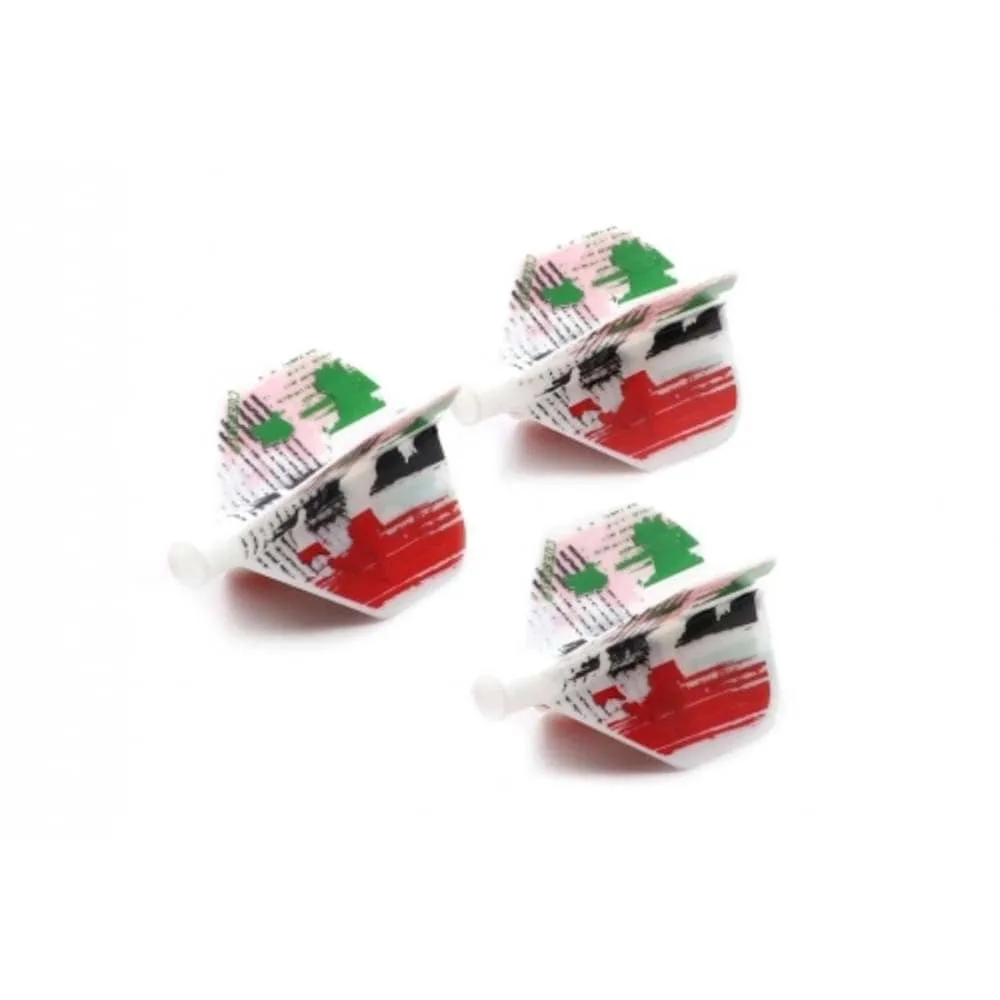 Plumas Flights Darts Cuesoul Tero AK4 Bandera Italia Standard