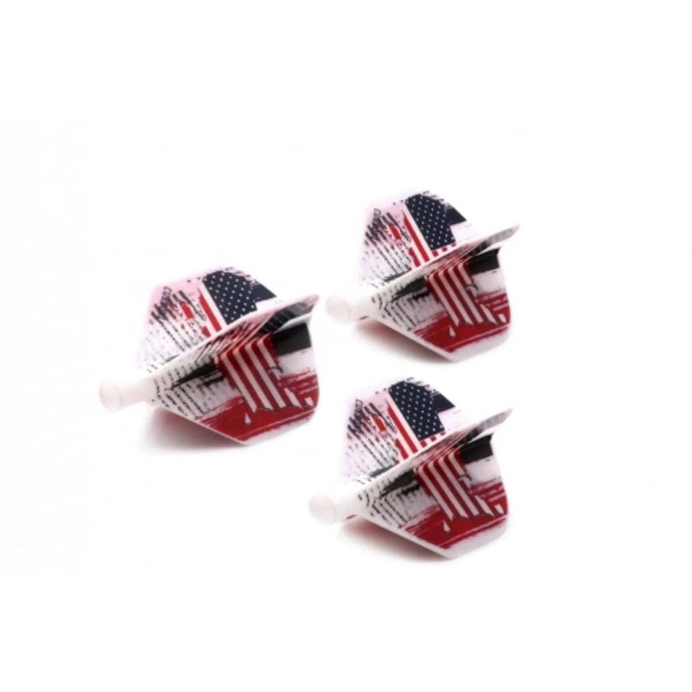 Plumas Flights Darts Cuesoul Tero AK4 Bandera USA Standard