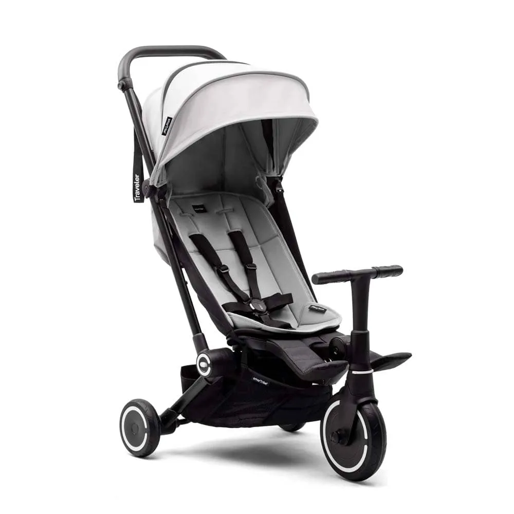 Silla de paseo y triciclo Smartrike Traveler Everest White