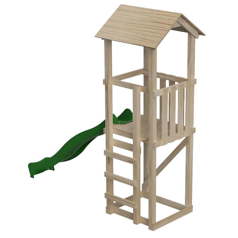 Parque infantil Masgames Carlit L con techo de madera