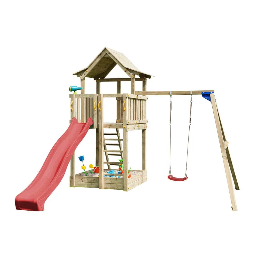 Parque infantil Masgames Pagoda XL con Columpio Individual