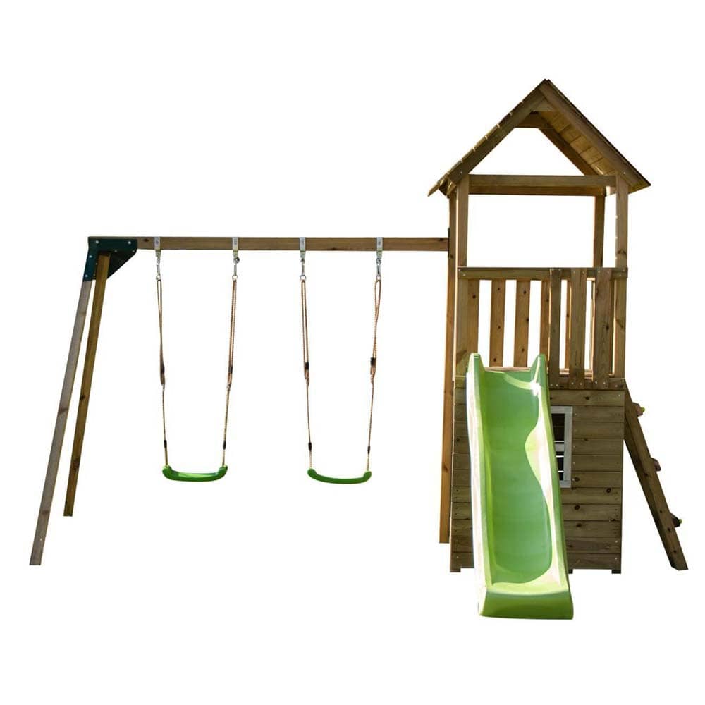 Parque infantil Masgames Tibidabo XL con caseta y columpio doble