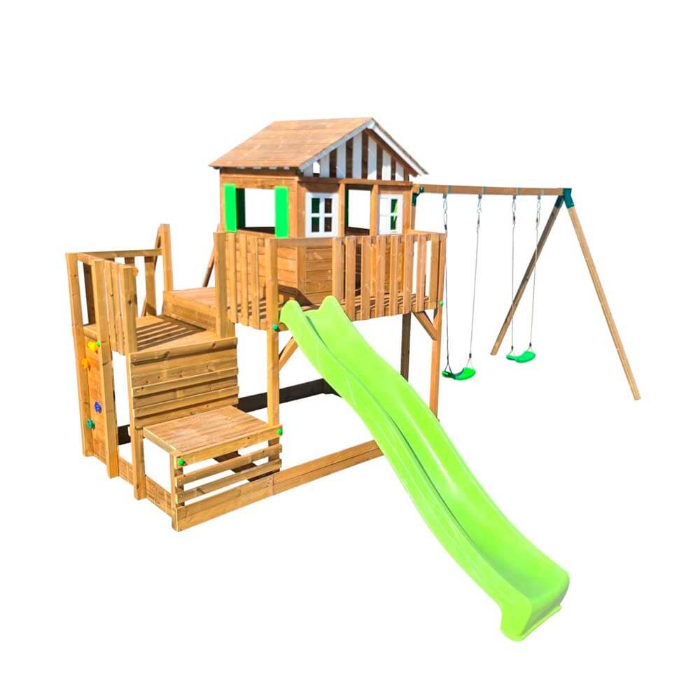 Parque infantil Masgames Siracusa XL con columpio individual