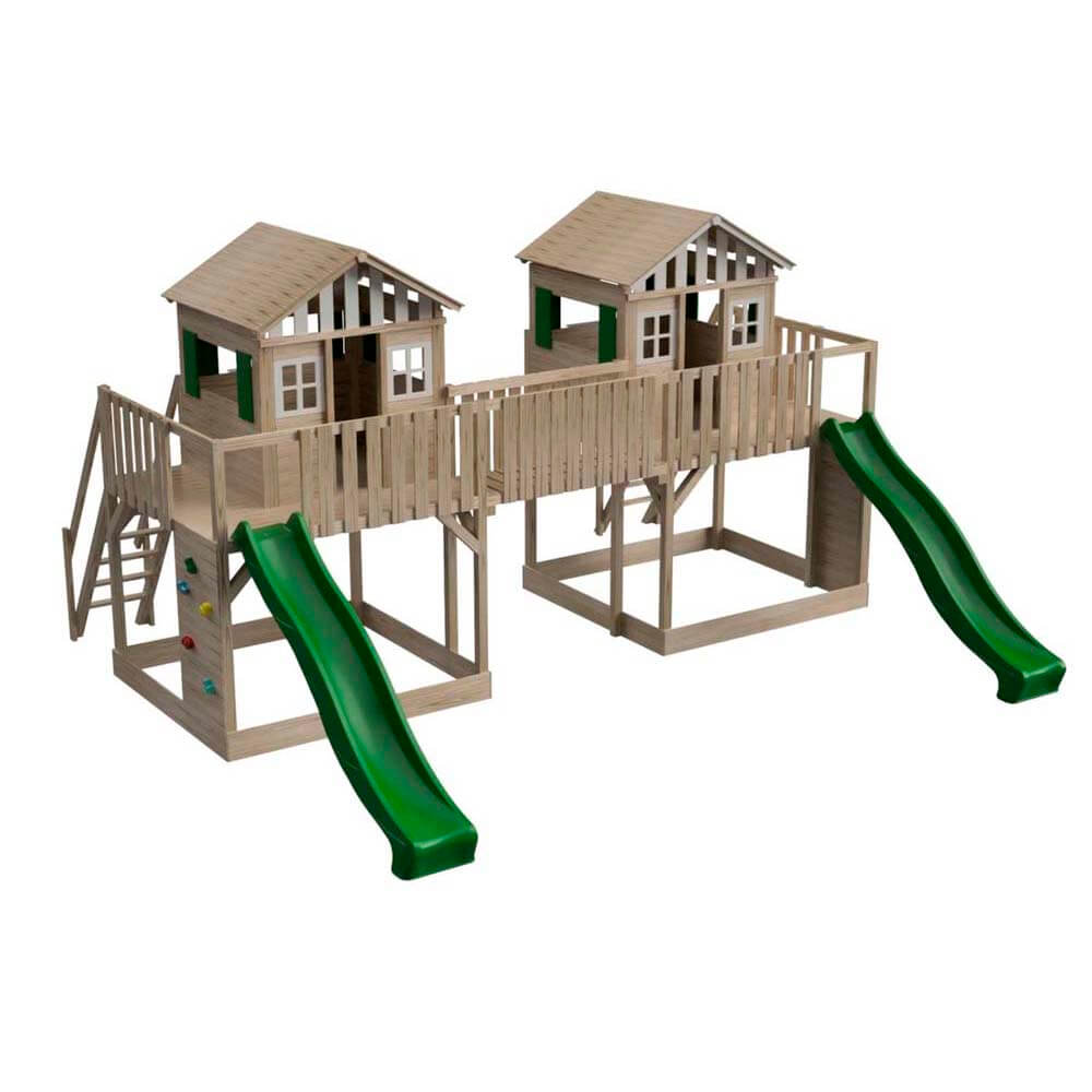 Parque infantil Masgames Superpop L con 2 toboganes