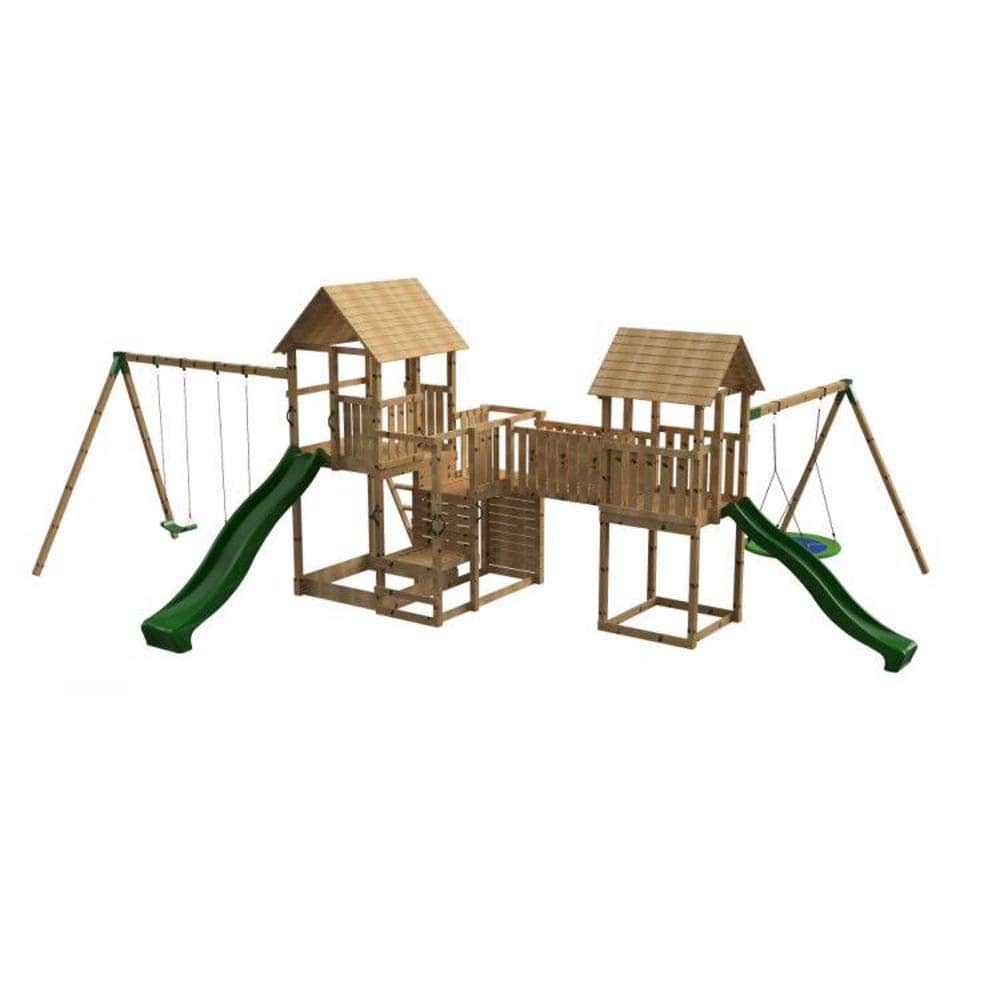 Parque infantil Masgames Himalaya con puente Madison
