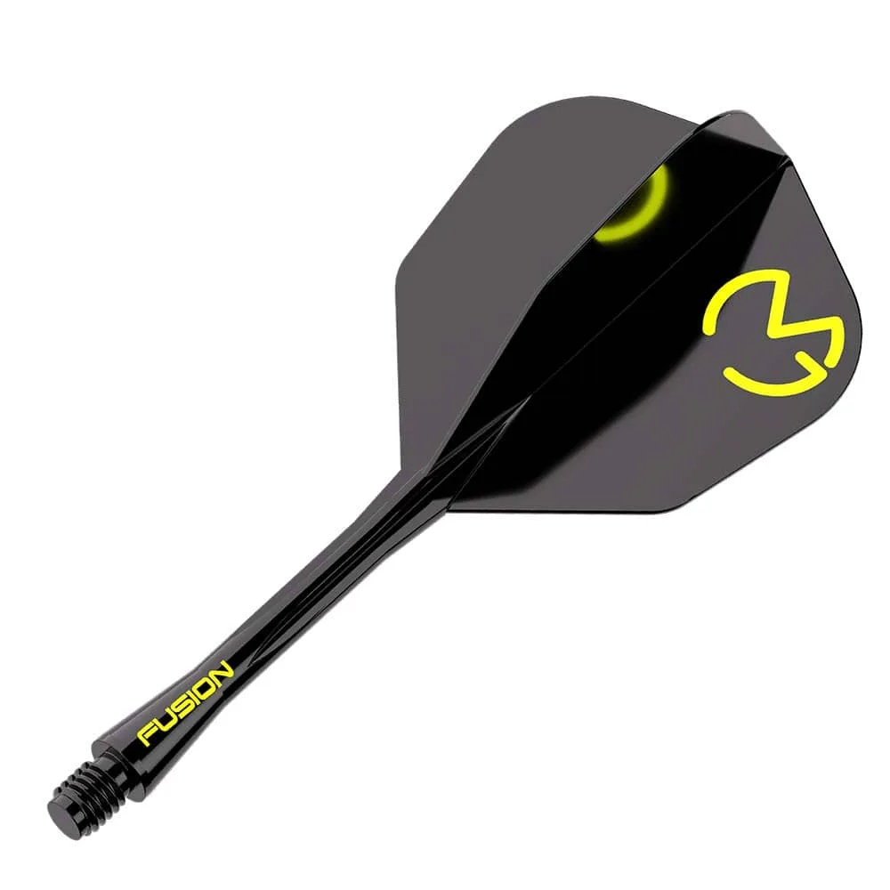 Plumas Winmau Darts Fusion Michael van Gerwen Green Black Short 22-64mm N6