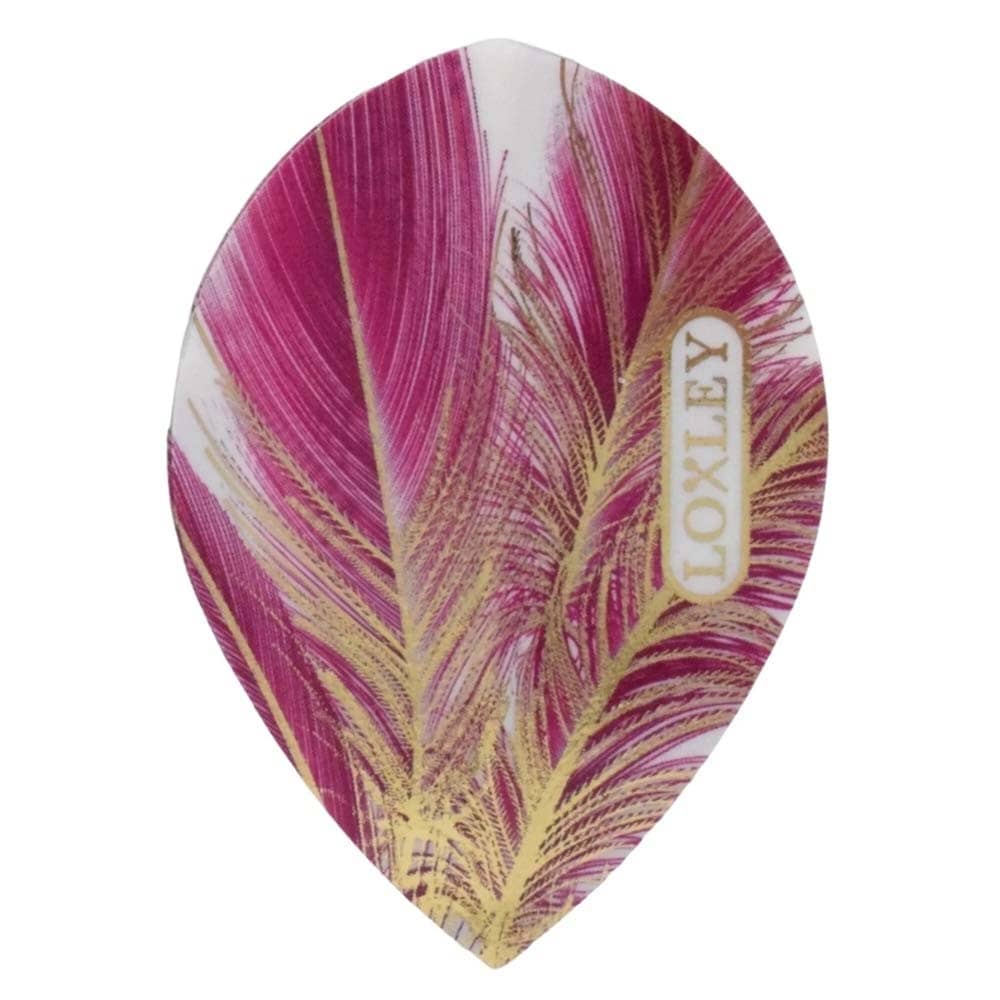 Plumas Loxley Feather Purple Oro Oval