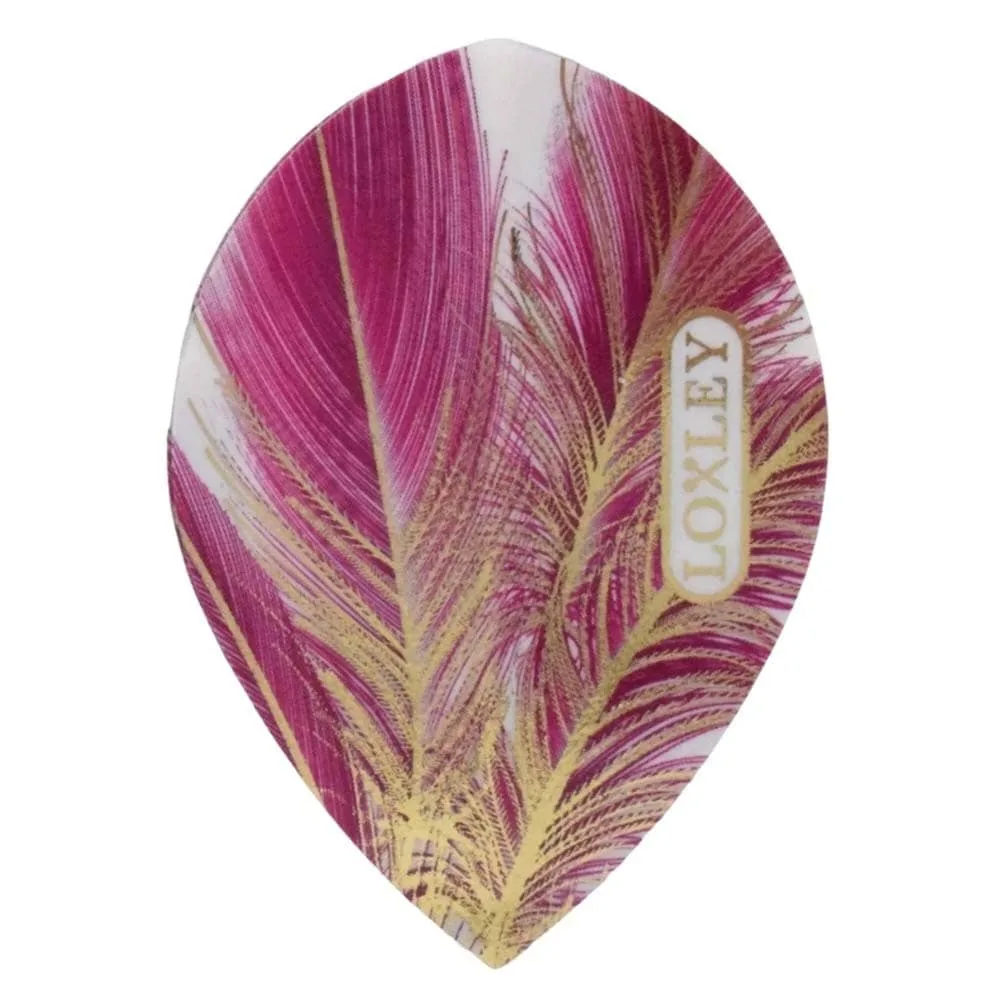 Plumas Loxley Feather Purple Oro Oval