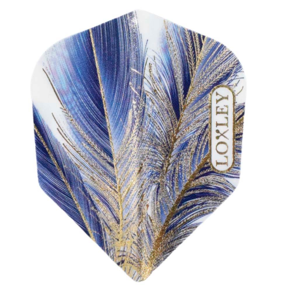 Plumas Loxley Feather Blue Oro No6 Shape