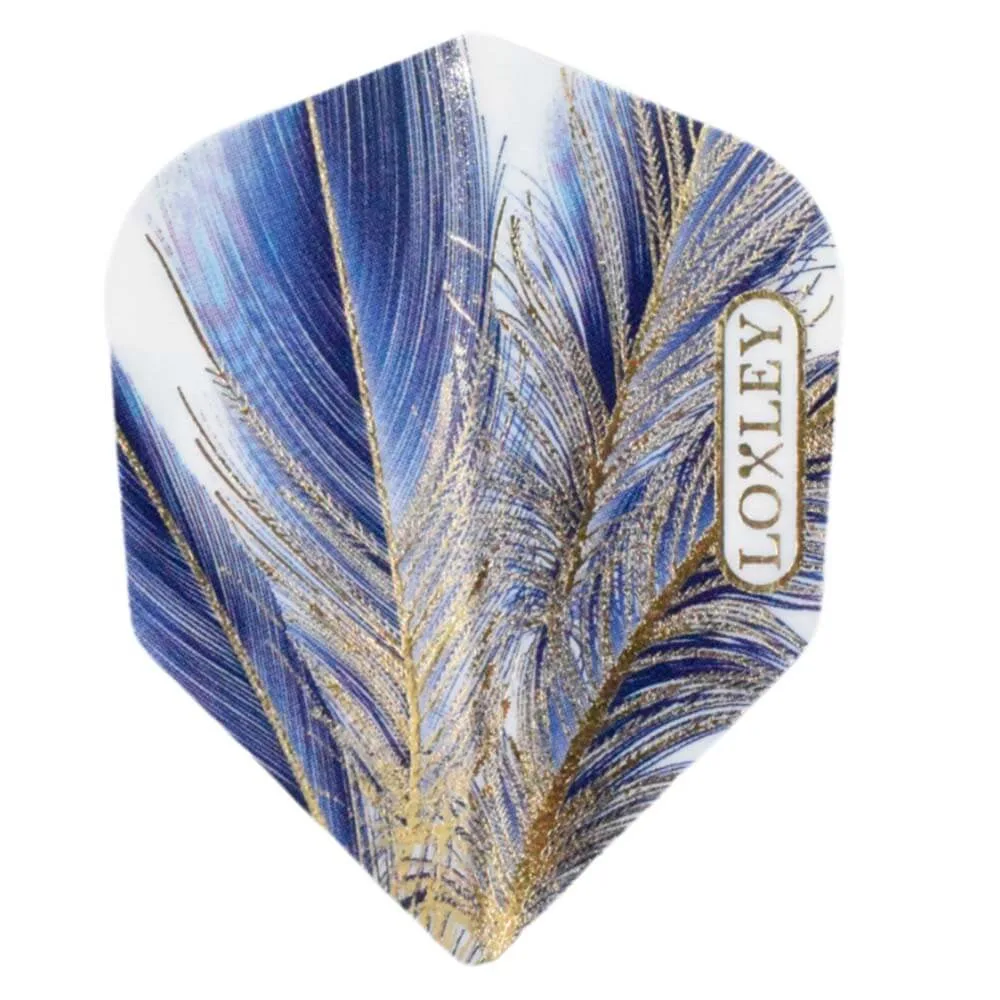 Plumas Loxley Feather Blue Oro No6 Shape