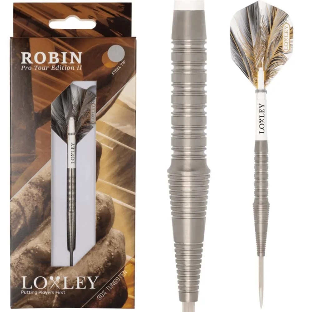Dardos Loxley Darts Robin Pro Tour Model 2 90% 22g Punta Acero