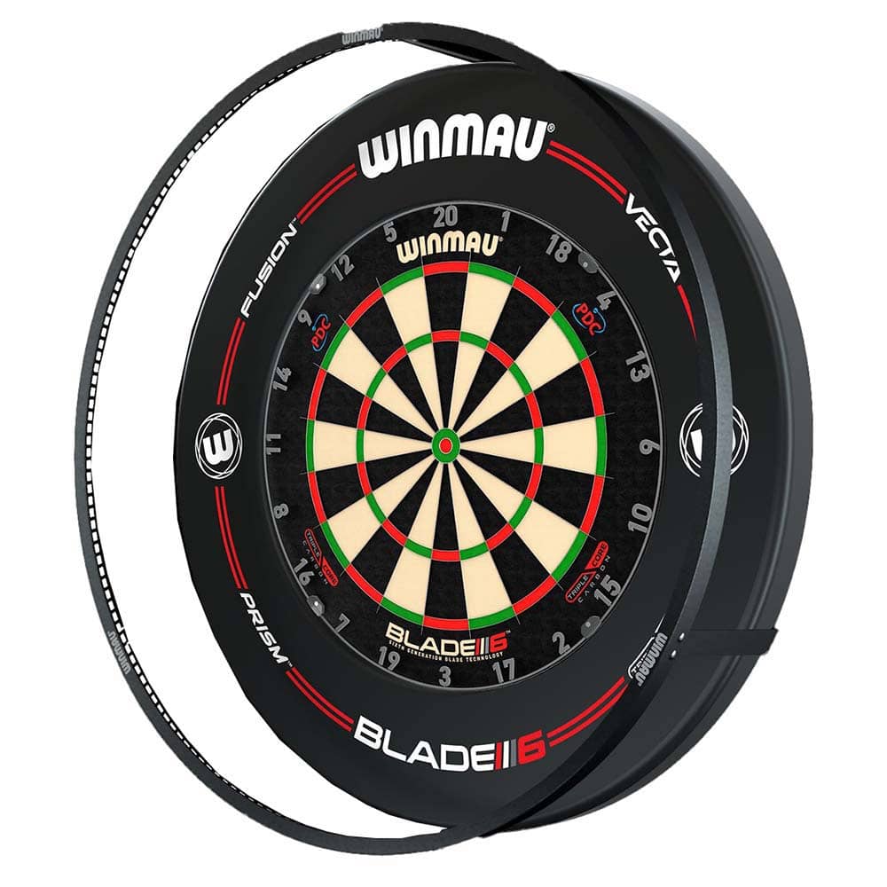 Winmau Plasma Sistema de iluminación + Surround Pro-Line Original Black Bundle