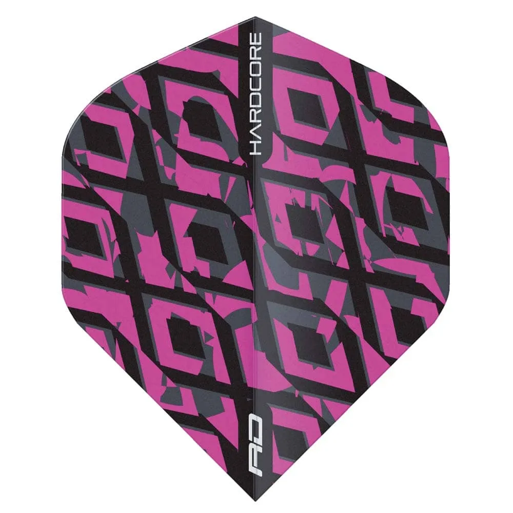Plumas Flights Red Dragon Hardcore Radikal Negro Rosa