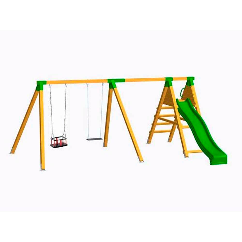 Parque infantil Pegasus Optima con asientos mixtos Masgames Horeca