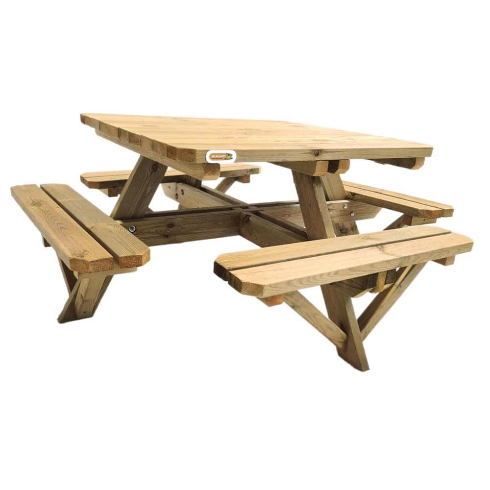 Mesa de picnic cuadrada infantil Persic Masgames Horeca