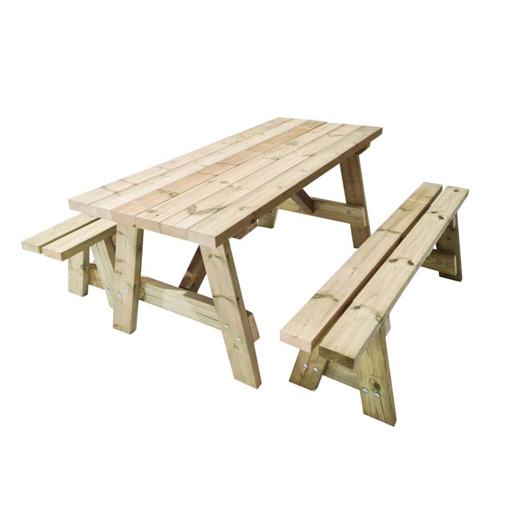 Mesa de picnic de madera para exterior Masgames Zurich