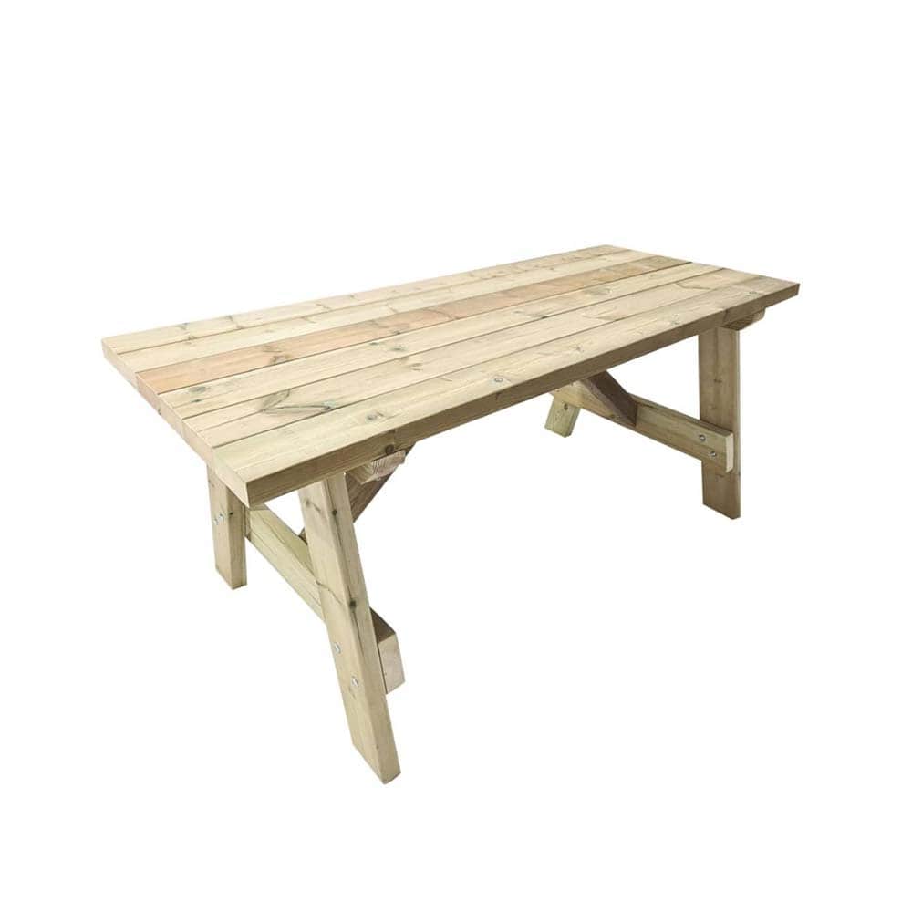 Mesa de exterior Masgames Zurich de madera para exterior sin bancos