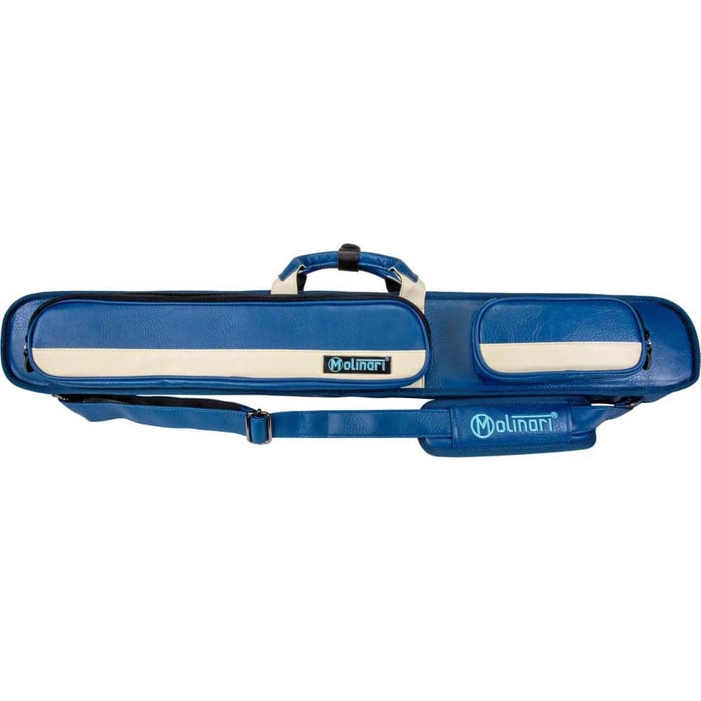 Funda taco billar Molinari Retro Soft 85cm 2P-4F Azul Beige