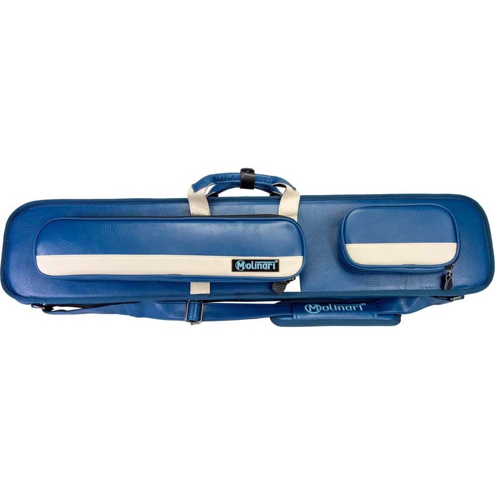 Funda taco billar Molinari Retro Soft 86cm 3P-6F Azul Beige