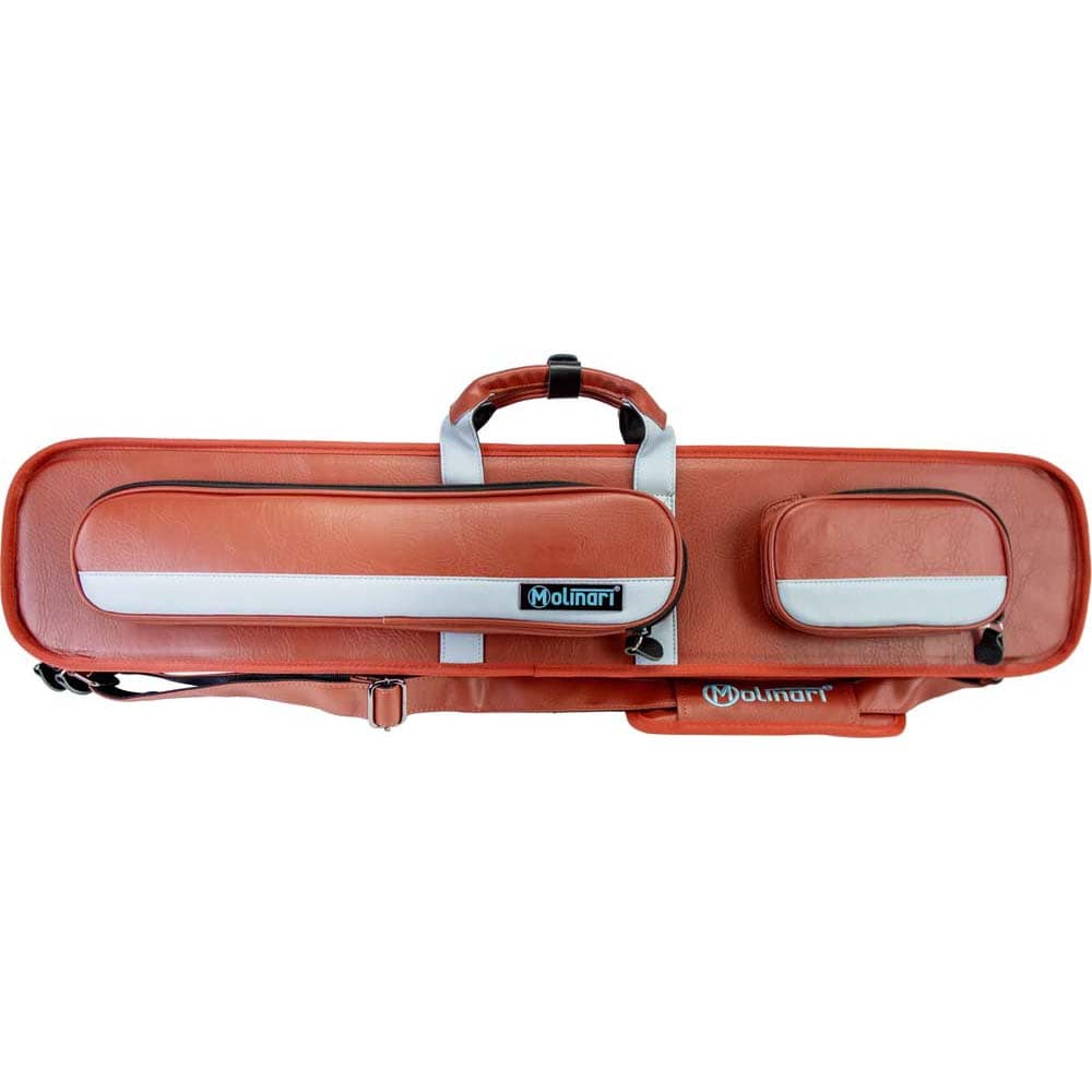 Funda taco billar Molinari Retro Soft 86cm 3P-6F Marrón Azul Claro