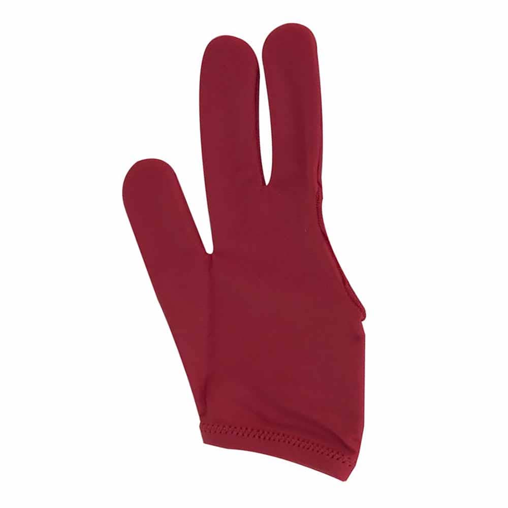 Guante Dynamic Deluxe 3 Dedos Burdeos Rojo Zurdo Diestro