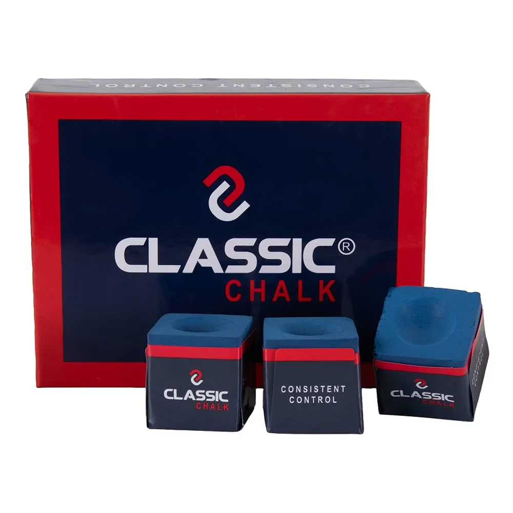 Tiza de billar Classic azul 12 unidades