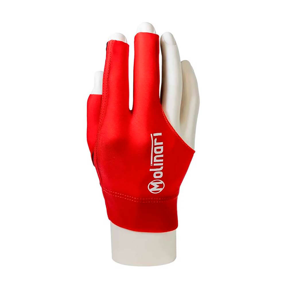 Guante Billar Molinari Rojo M Zurdo