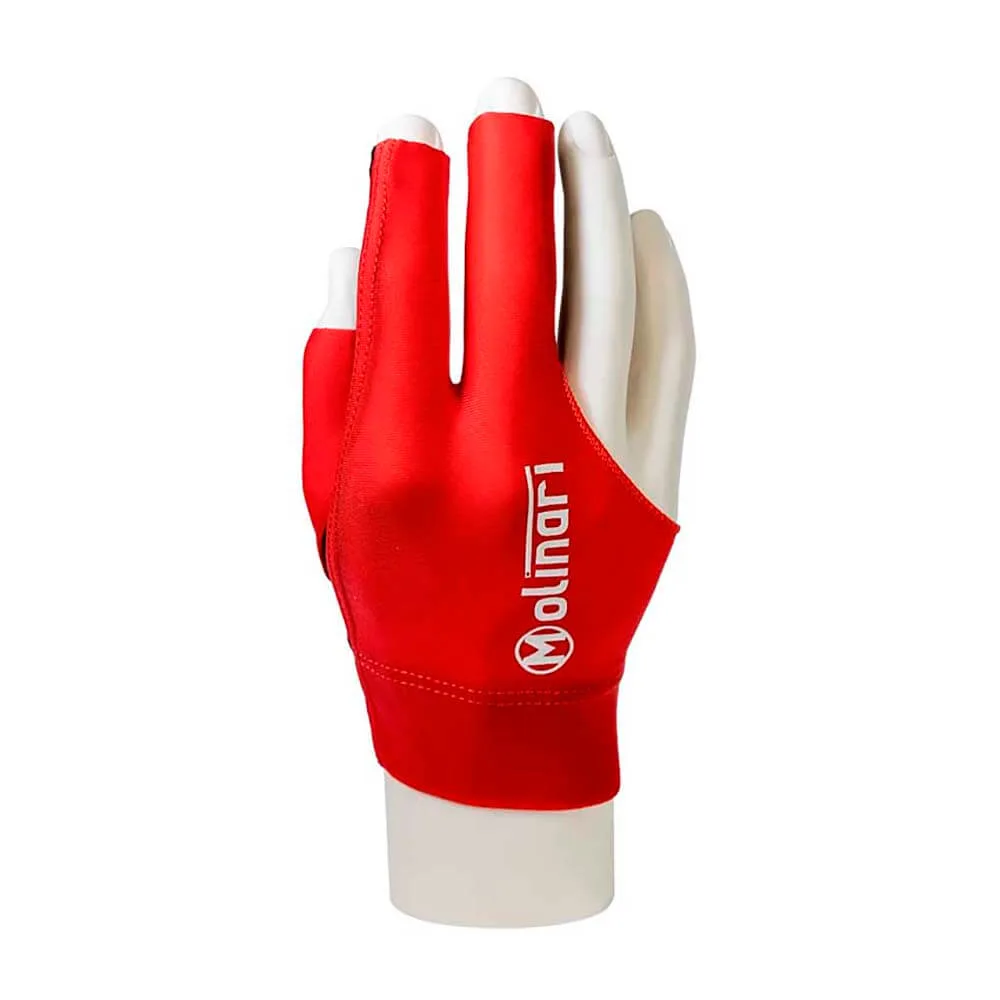 Guante Billar Molinari Rojo L Zurdo