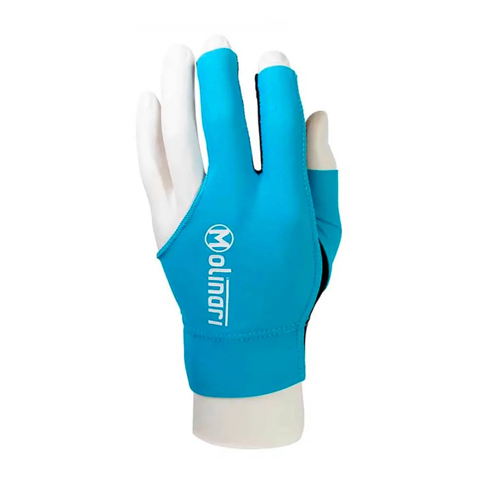 Guante Billar Molinari Azul Cian L Diestro