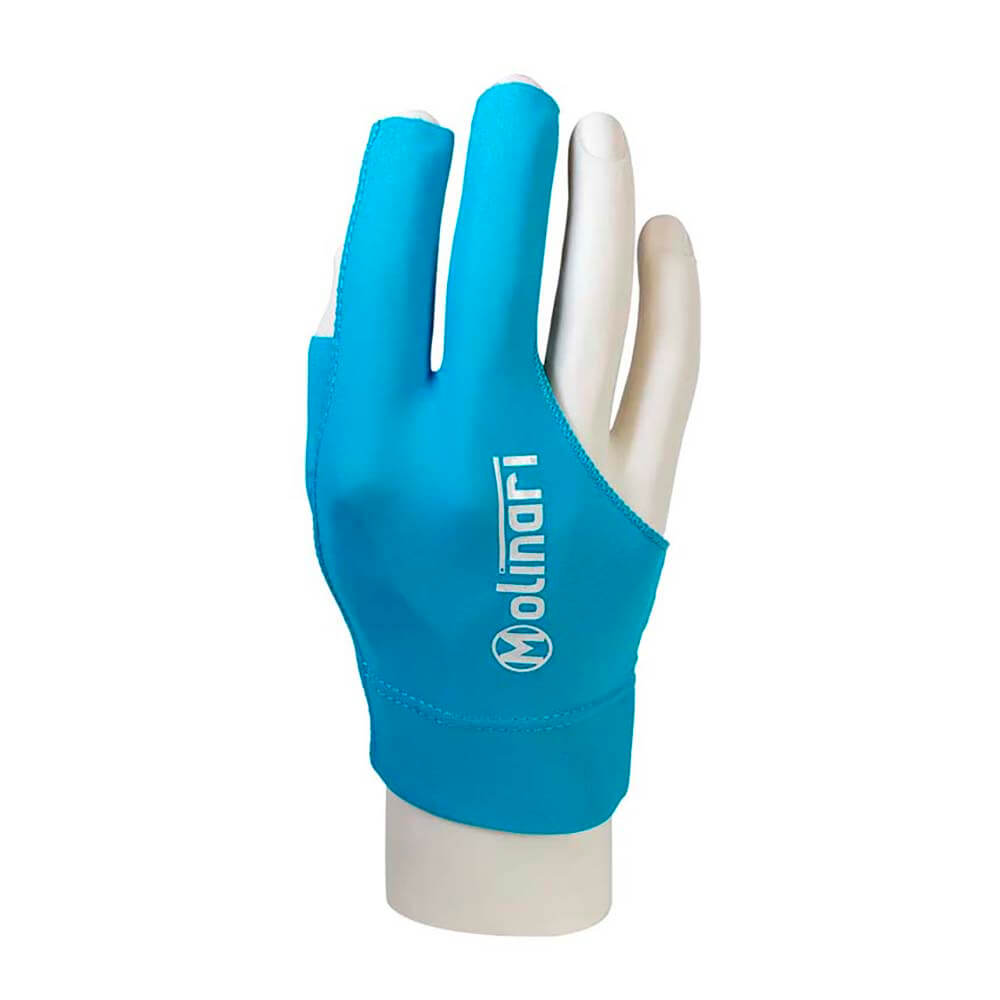 Guante Billar Molinari Azul Cian M Zurdo
