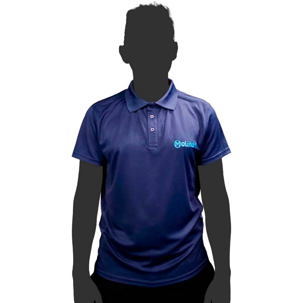 Polo Molinari Dry Fit Polo Shirt Azul Marino XL