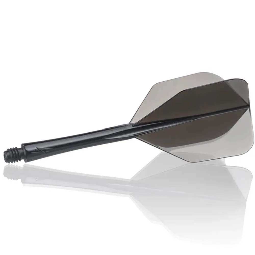 Plumas Caliburn Moulded No6 Shape Medium Negro Transparente